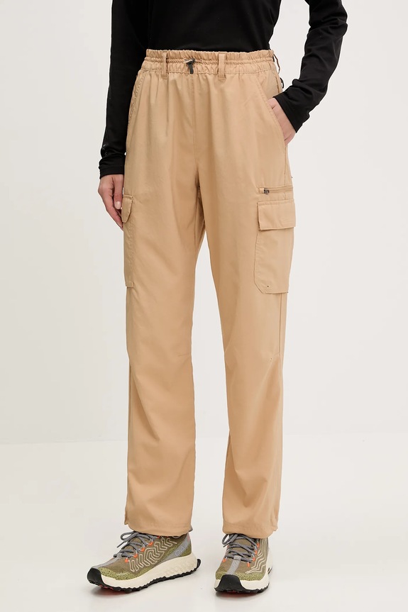 Columbia spodnie outdoorowe Skien Valley tkanina beżowy 2119143