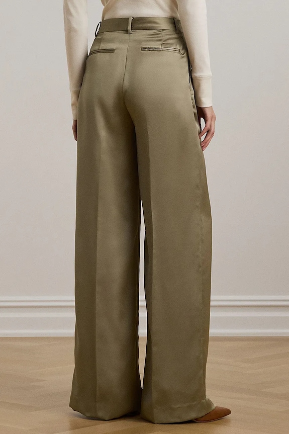 Kalhoty Lauren Ralph Lauren 200963668 hnědá SS25