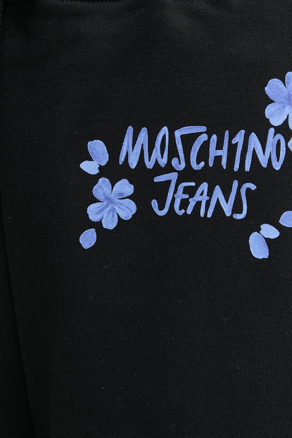 Βαμβακερό παντελόνι Moschino Jeans μαύρο 0333.3228