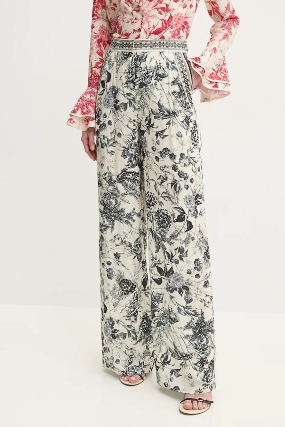 Παντελόνι Simona Corsellini ψηλή μπεζ P25CPPA002