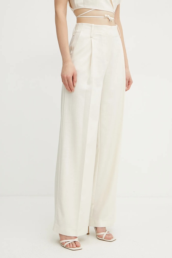 Simona Corsellini pantaloni drept bej P25CPPA019