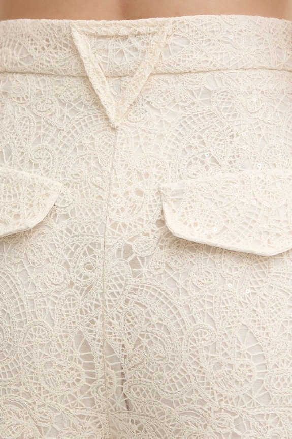 Παντελόνι Simona Corsellini μπεζ P25CPPA013