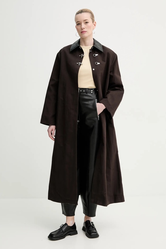 Nanushka pantaloni JOZEFA NW25RSPA13699 negru SS25