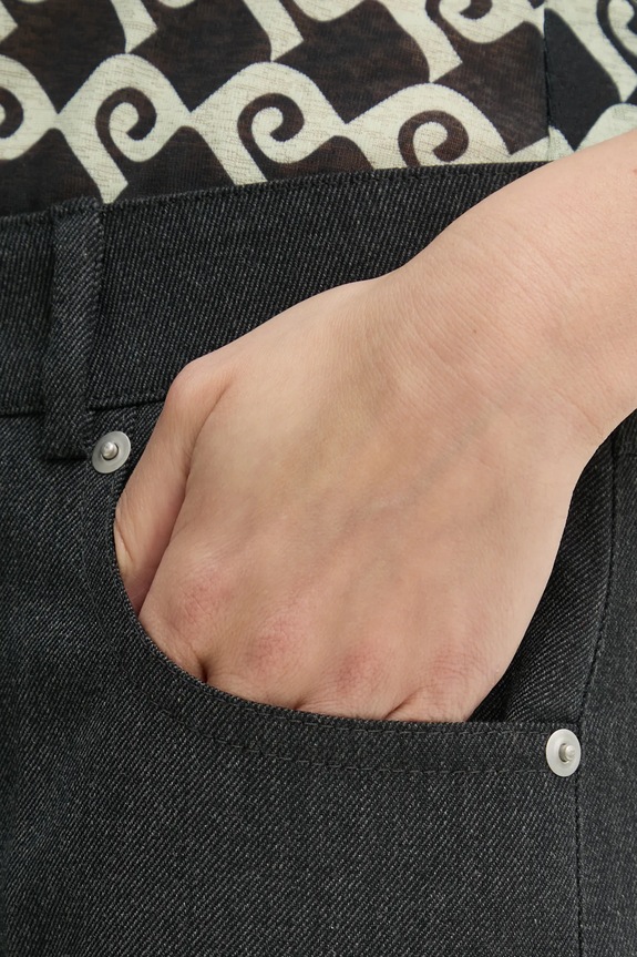 Vunene hlače Nanushka KORINA siva NW25RSPA15394