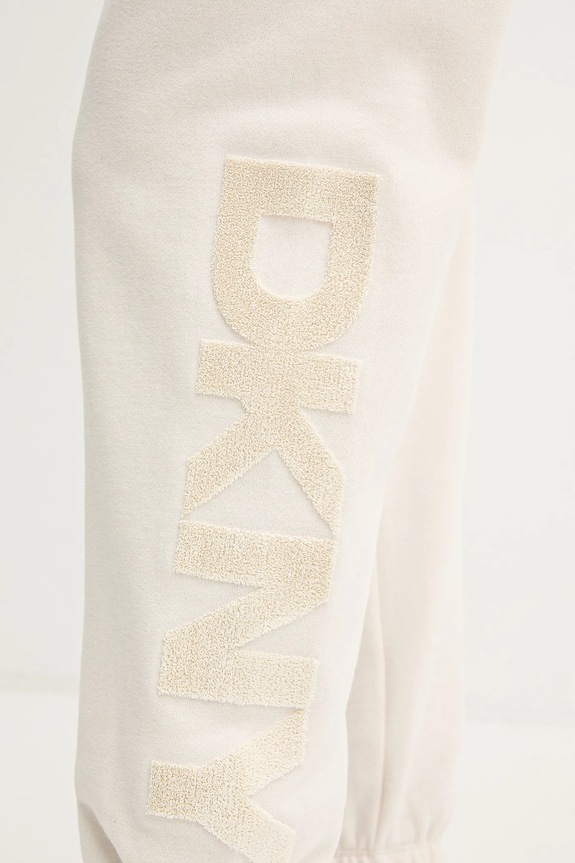 Παντελόνι φόρμας Dkny μπεζ DP5P3585