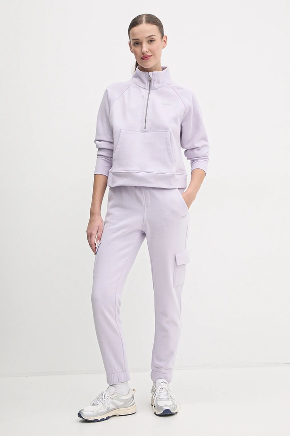 Tepláky Dkny DP5P3504 fialová SS25