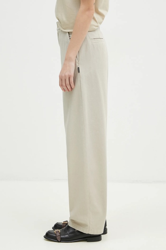 Carhartt WIP pantaloni in cotone Brady Pant I033770.2LPGT beige SS25