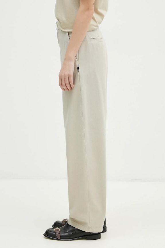 Carhartt WIP pantaloni in cotone Brady Pant I033770.2LPGT beige SS25