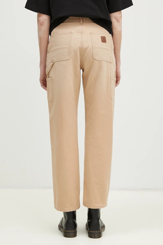 Odzież Carhartt WIP spodnie bawełniane Pierce Pant Straight I034323.07E4O beżowy