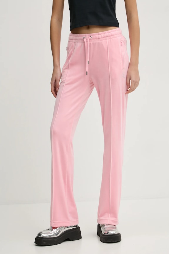 Tepláky Juicy Couture pletenina růžová JCAPW045