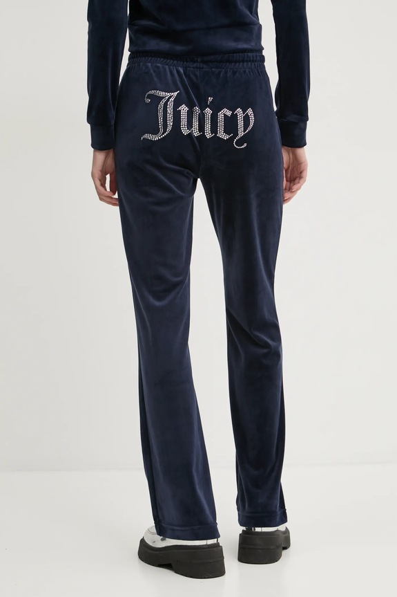 Juicy Couture spodnie dresowe granatowy JCAPW045