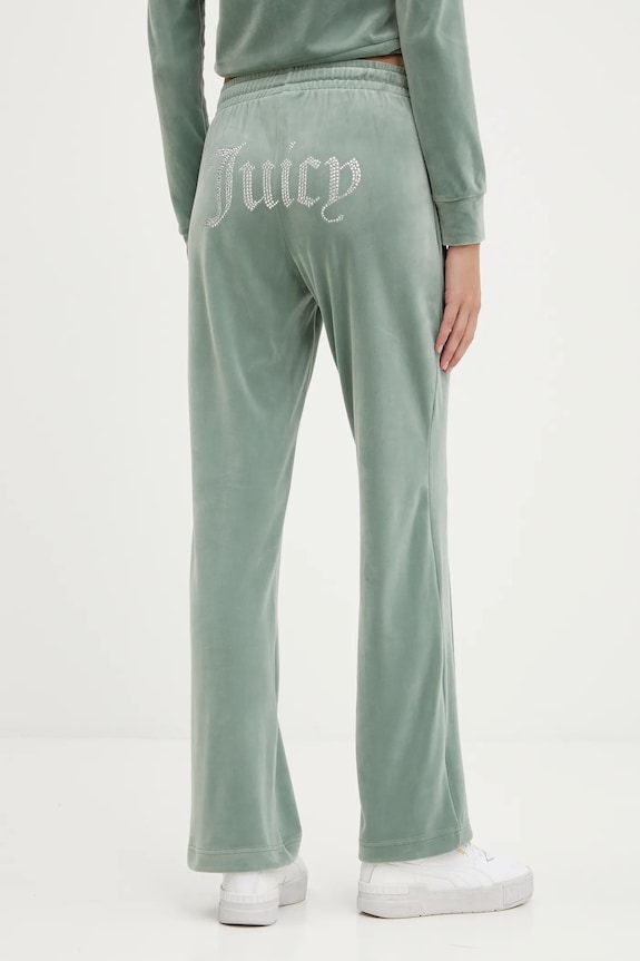 Odzież Juicy Couture spodnie dresowe JCAPW045 zielony