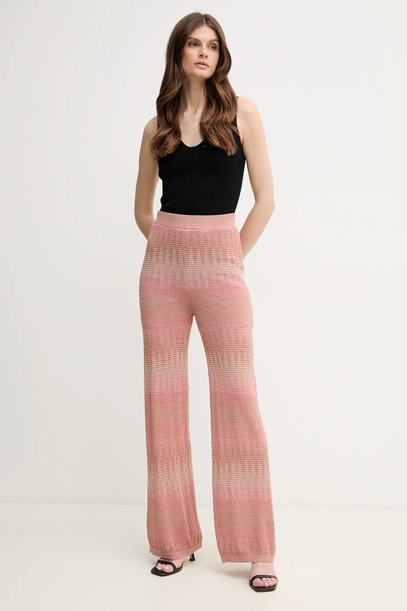 Hlače OUI 92116 roza SS25