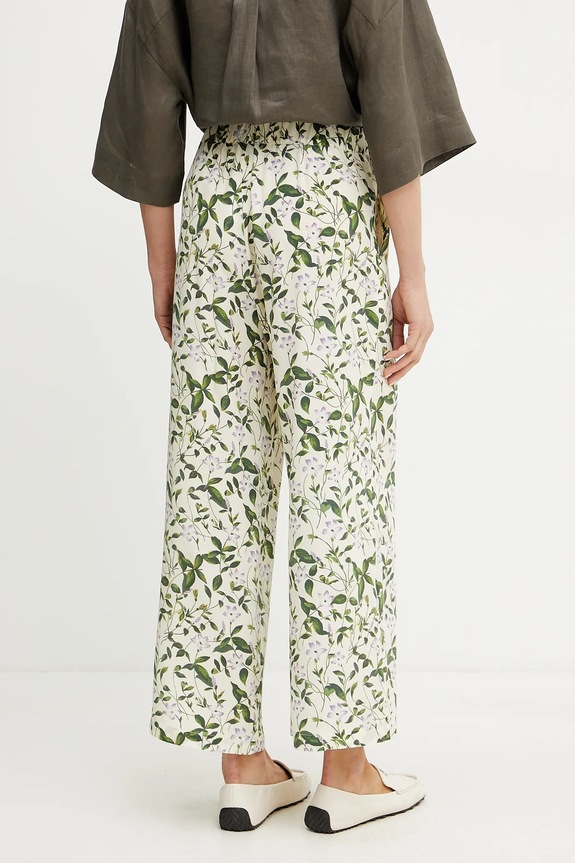 Oblečení Hedvábné kalhoty Weekend Max Mara 2515131082600 béžová