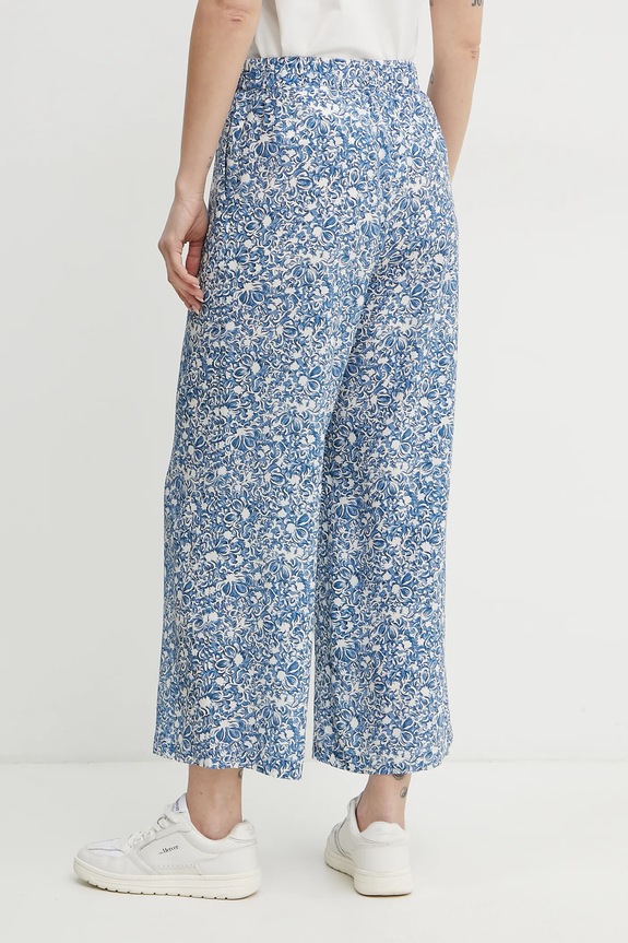 Odzież Weekend Max Mara spodnie jedwabne 2515131082600 niebieski