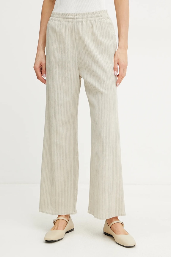 Max Mara Leisure nadrág sima bézs 2516781038600