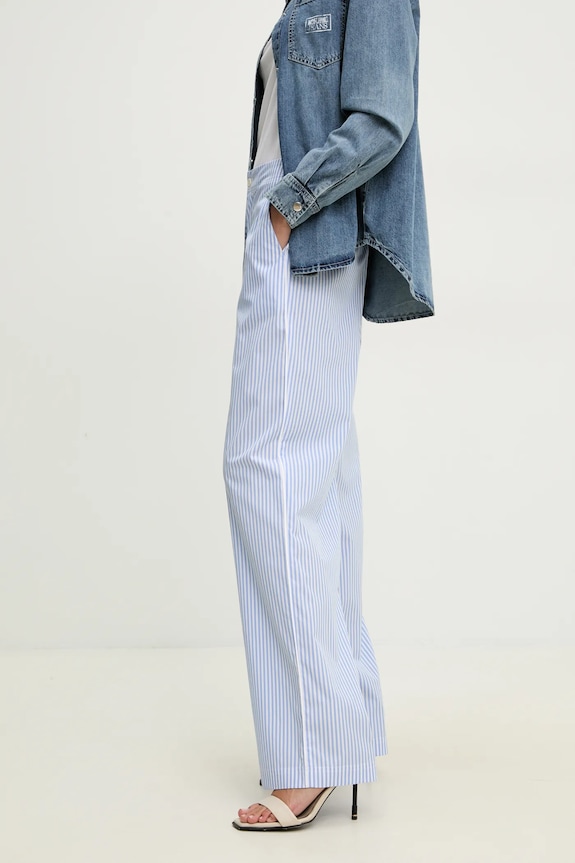 Moschino Jeans pantaloni in cotone blu 0328.3725