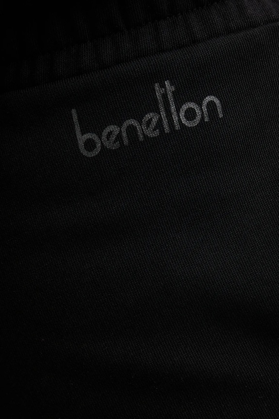 Хлопковые спортивные штаны United Colors of Benetton чёрный 3UNIDF01A