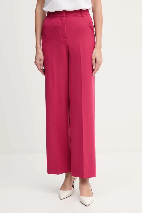 Брюки United Colors of Benetton прямой розовый 4R4CDF08H