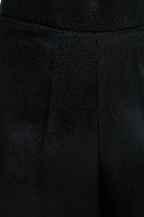 United Colors of Benetton spodnie damskie lniane czarny 4AGHDF08K