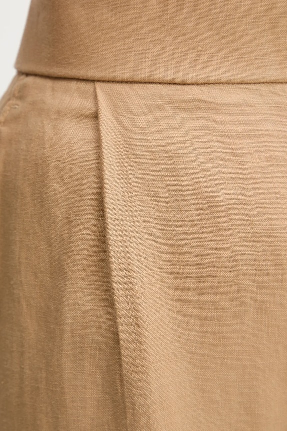 United Colors of Benetton pantaloni din in bej 4AGHDF08L