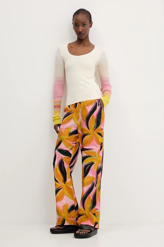 Kalhoty Desigual EOS 25SWPW14 růžová SS25