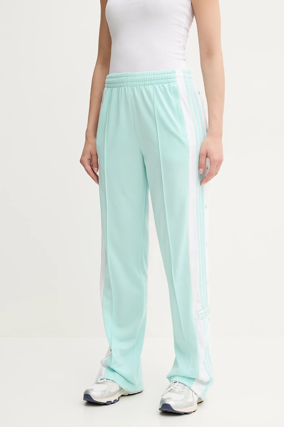 Παντελόνι φόρμας adidas Originals Adibreak πλεκτό ύφασμα τιρκουάζ JD0854