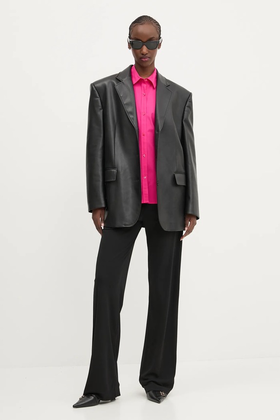 HUGO spodnie 50537141 czarny SS25