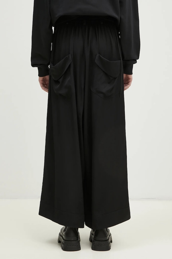 Clothing Y-3 trousers Rayon Twill Wide Pants JD1763 black
