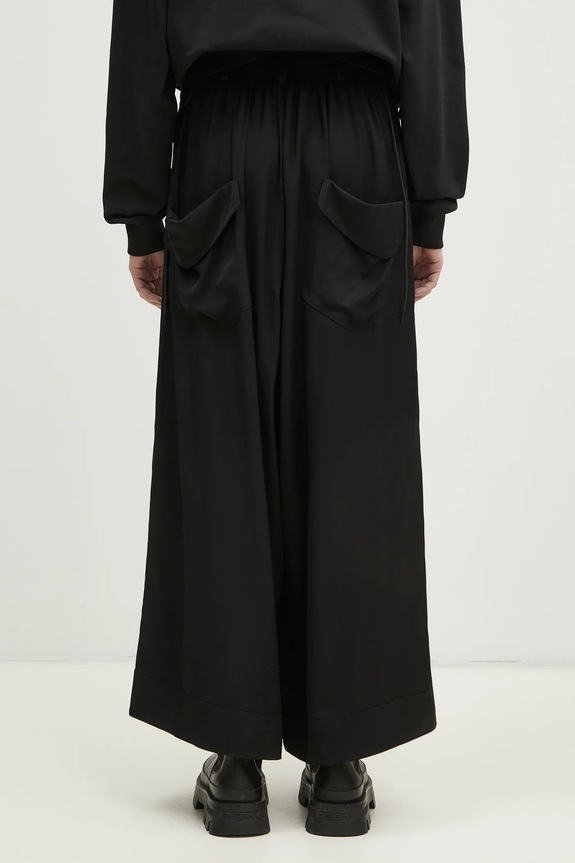 Clothing Y-3 trousers Rayon Twill Wide Pants JD1763 black