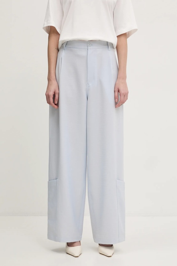 Y-3 trousers Sport Uniform Wide Leg Pants fabric gray JM7801