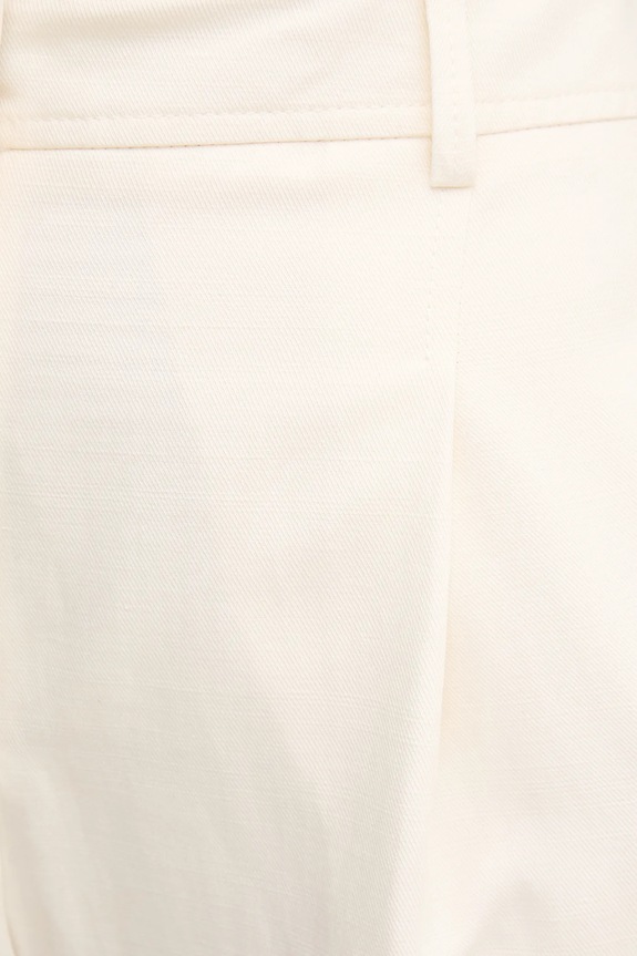 BOSS Orange nadrág vászonkeverékből bézs 50546207