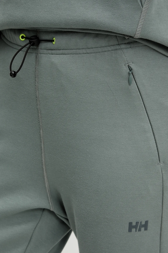 Helly Hansen pantaloni de trening HP TECH verde 34492