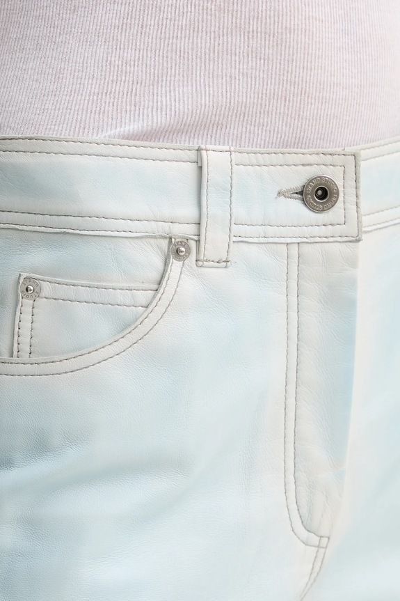 Stand Studio pantaloni in pelle Michaela blu 66447.7860