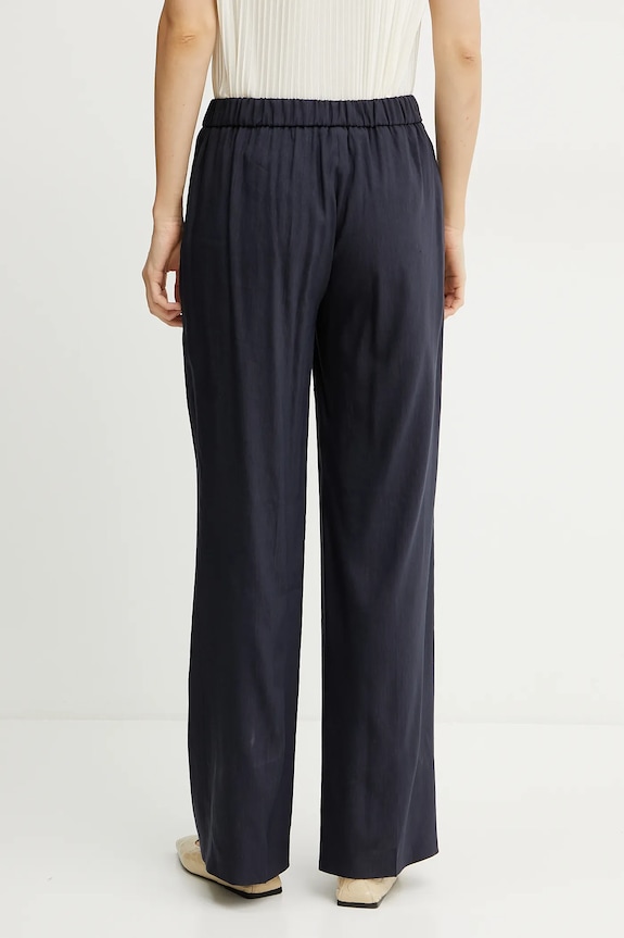 Îmbrăcăminte BOSS pantaloni din in 50540608 bleumarin