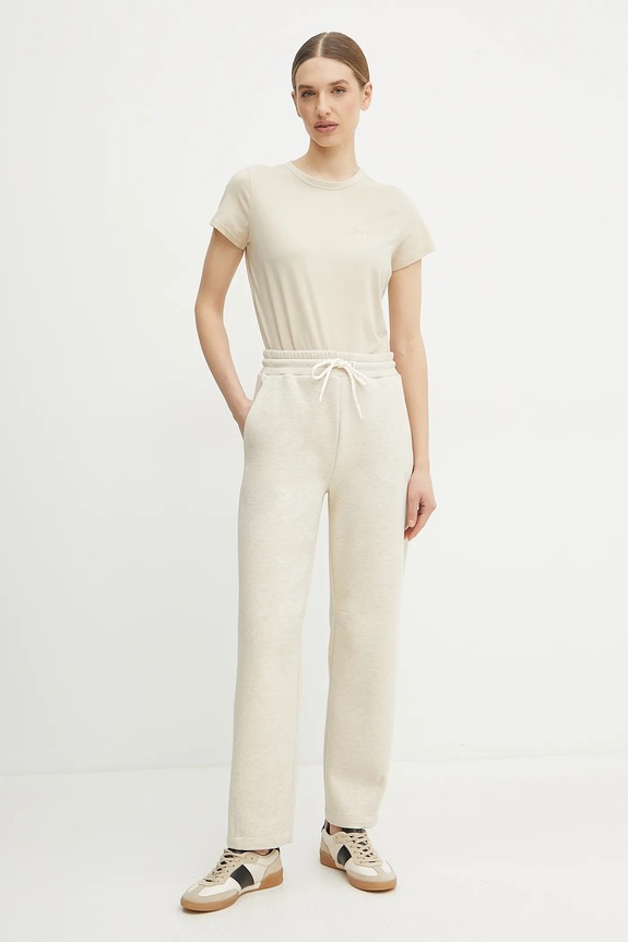 BOSS melegítőnadrág 50537486 bézs SS25