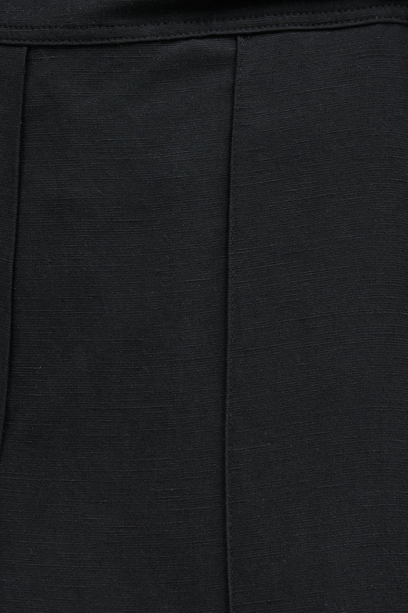 Samsoe Samsoe linen blend trousers SAHANI black F25100013