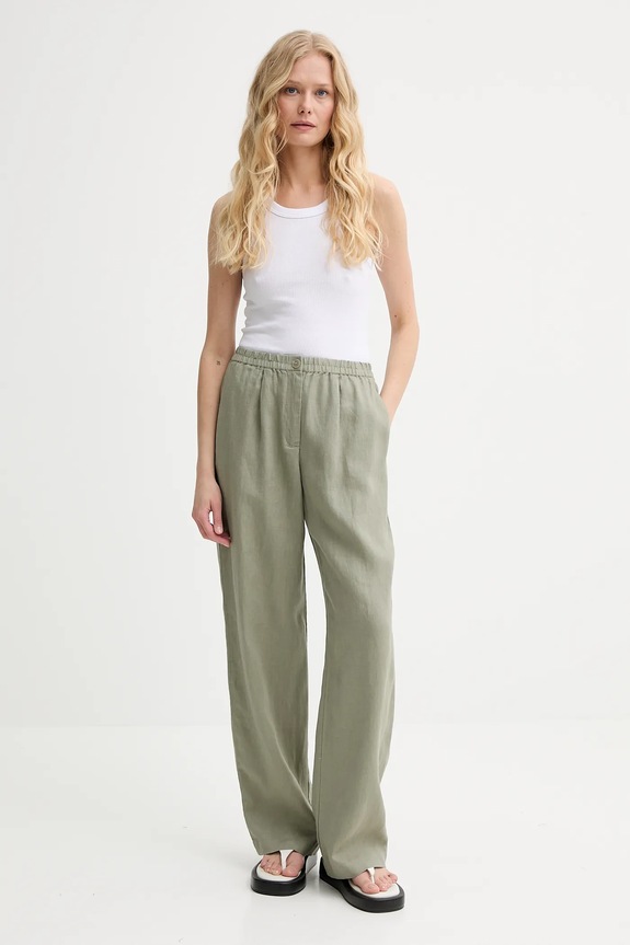 Samsoe Samsoe lennadrág SATOVE F25100016 zöld SS25