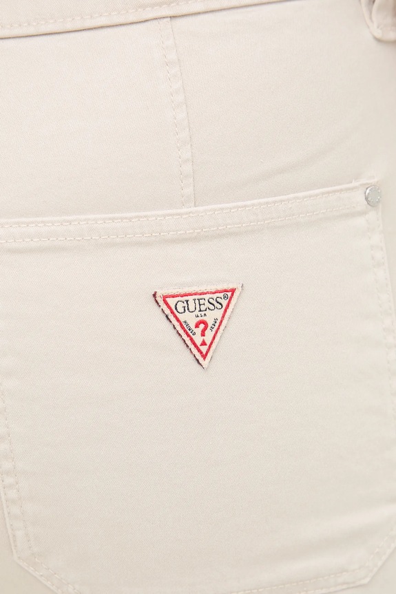 Hlače Guess bež W5GA1B.W93CL