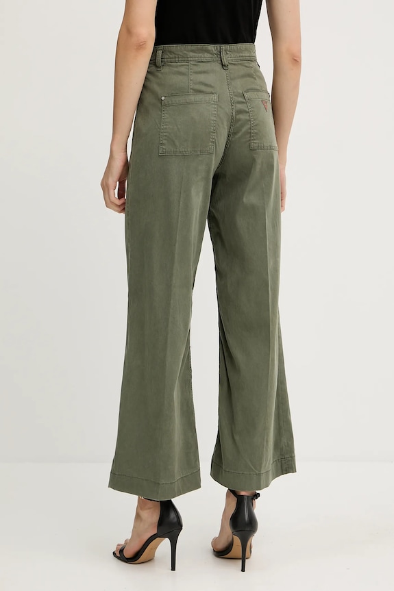 Îmbrăcăminte Guess pantaloni DAKOTA W5GA1Y.WH7B1 verde