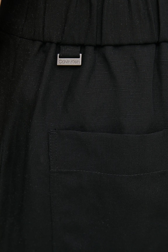 Calvin Klein pantaloni din amestec de in negru K20K208381