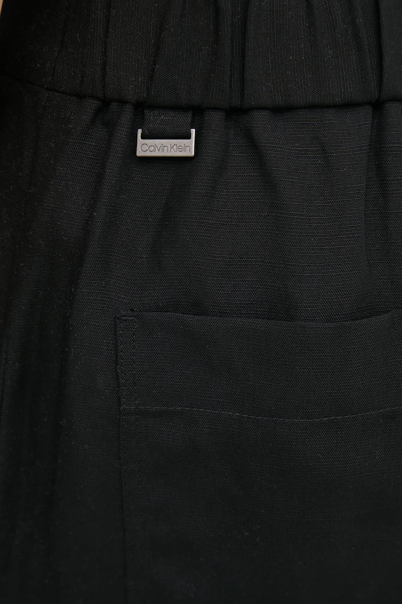 Calvin Klein pantaloni din amestec de in negru K20K208381