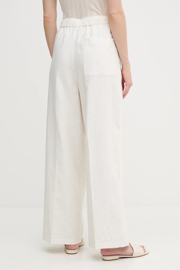 Abbigliamento Calvin Klein pantaloni in lino LV044B676G beige
