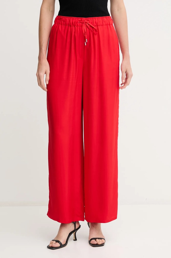 Nohavice Calvin Klein látka červená LV044B932G