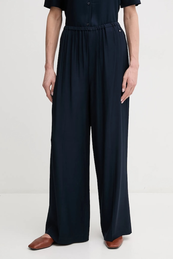 Tommy Hilfiger nadrág mintás sötétkék WW0WW44542