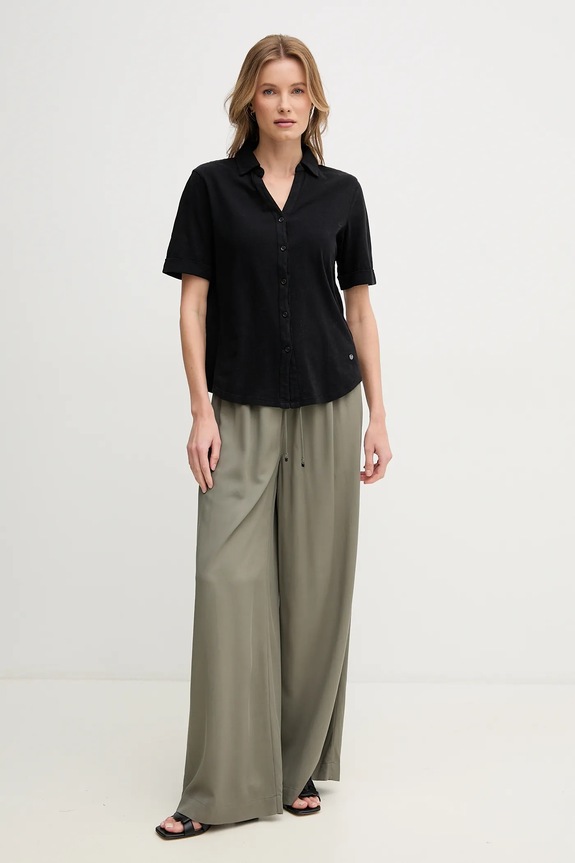 Nohavice Calvin Klein KW0KW02823 zelená SS25