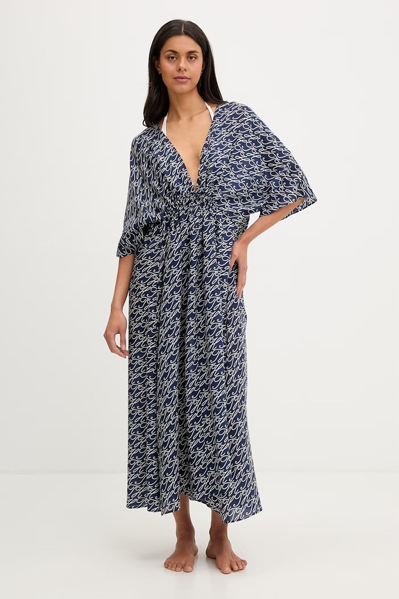 Tommy Hilfiger copricostume da spiaggia da donna blu navy UW0UW05960