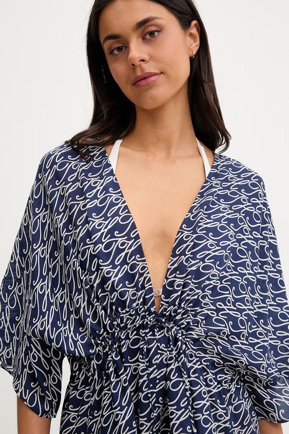 Tommy Hilfiger copricostume da spiaggia da donna blu navy UW0UW05960