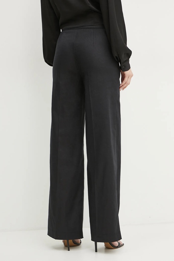 Oblačila Lanene hlače Guess ISABEAU W5GB54.WH5L2 črna