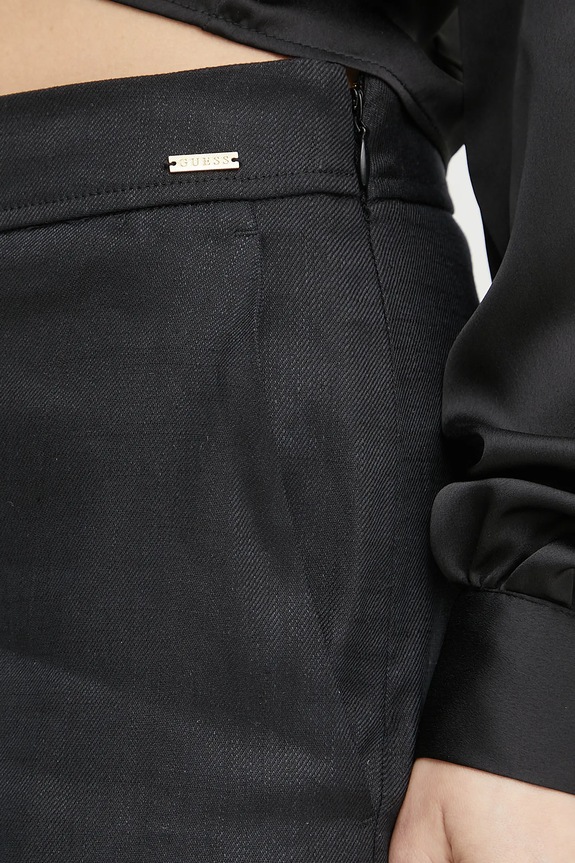 Lanene hlače Guess ISABEAU črna W5GB54.WH5L2